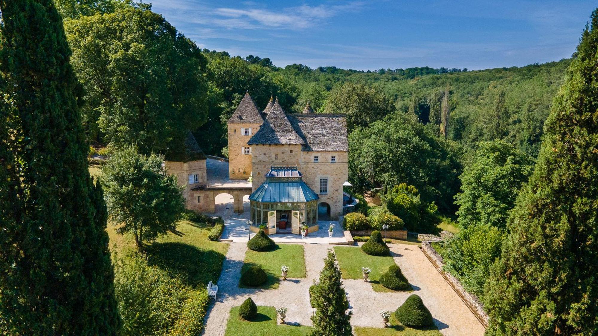 Chateau La Carriere Saint Cyprien Bagian luar foto